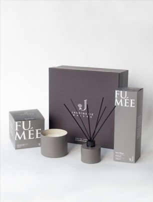 Fumee Vegan Mum ve Reed Diffuser (Patchoulie Kokulu) Hediye Seti