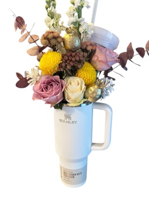 Çiçek ve Stanley Pipetli Termos 1,18