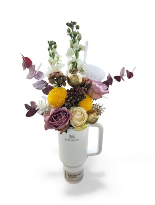 Çiçek ve Stanley Pipetli Termos 1,18