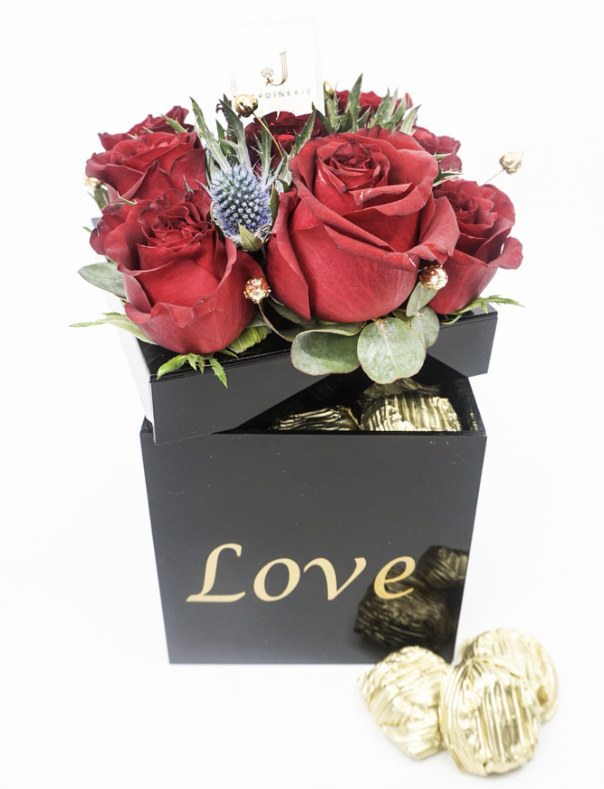 Love Kırmızı Gül ve Çikolata