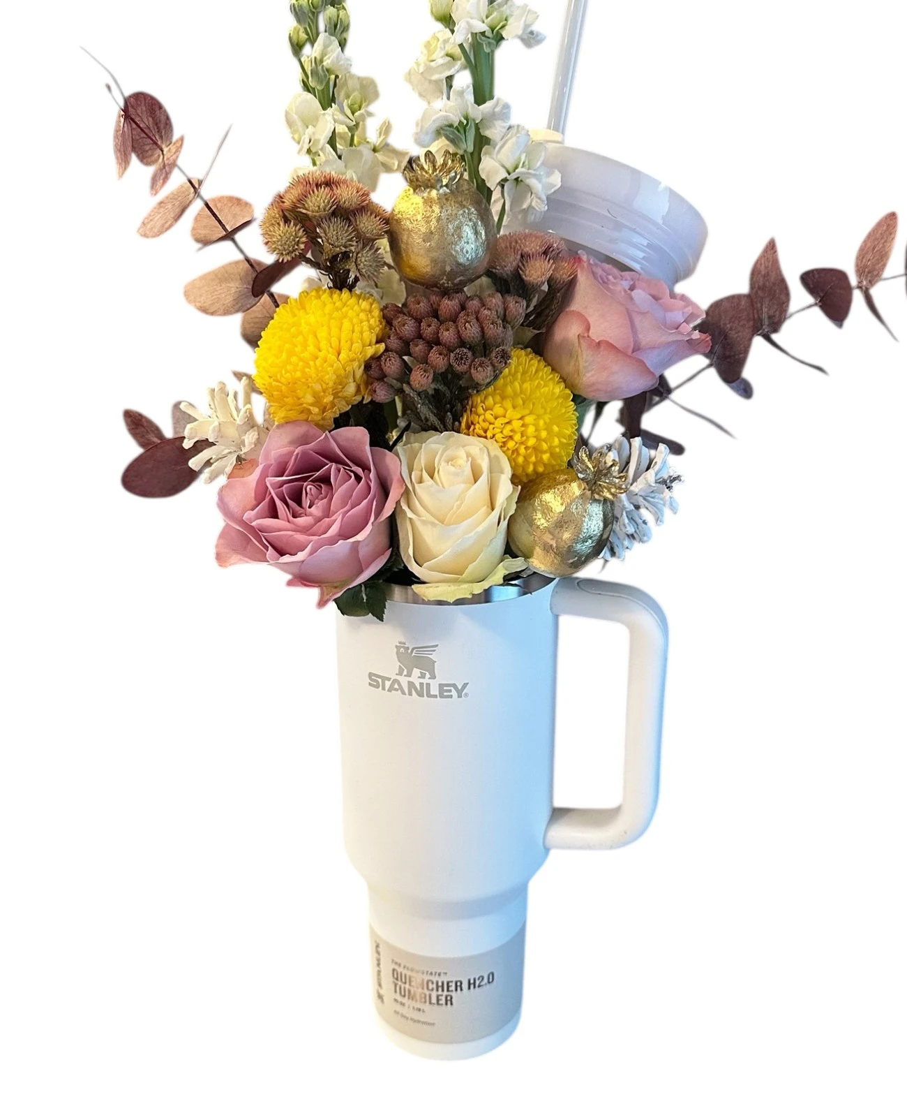 Çiçek ve Stanley Pipetli Termos 1,18