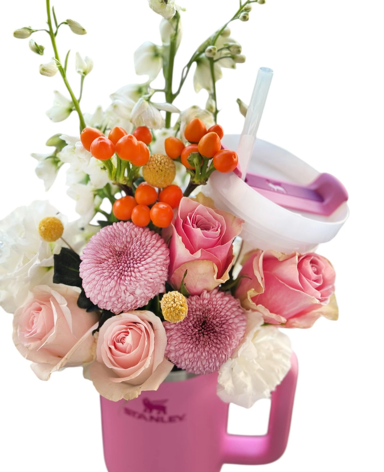 Çiçek ve Stanley Pipetli Termos 1,18